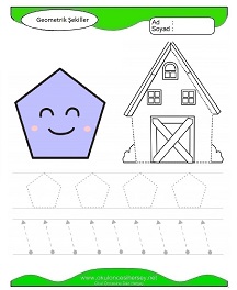 Geometrik Şekiller Çalışma Sayfaları